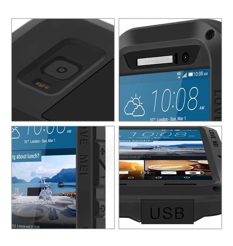 Love Mei для htc One M10 M9 M8 A9 E8 металлический защитный противоударный чехол для htc U11 U12 Plus чехол алюминиевый водонепроницаемый чехол для htc M10