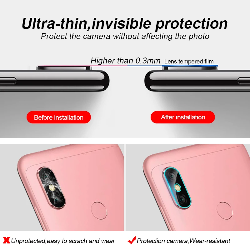 Защитная пленка для задней камеры из закаленного стекла Xiaomi Mi9 Mi 8 9 Lite 6 SE Mi6 Redmi Note 7