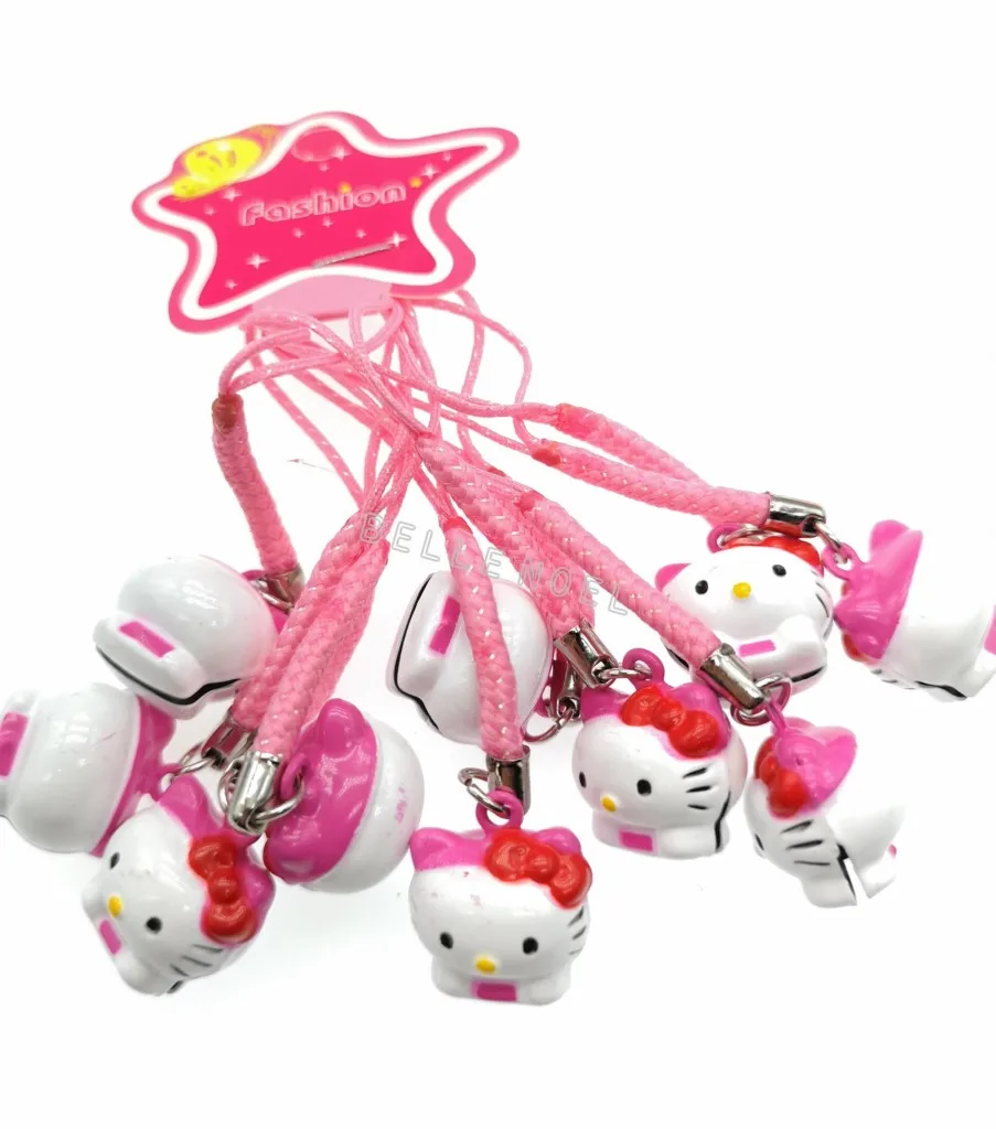100 шт. мультфильм hello kitty Дети Прекрасный колокольчики рождественские украшения