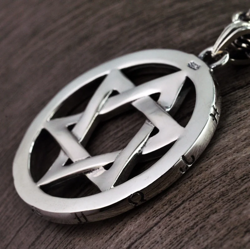 Подвеска пара гексаграммов из тайского серебра 925 пробы|thai silver|thai silver jewelrypendant
