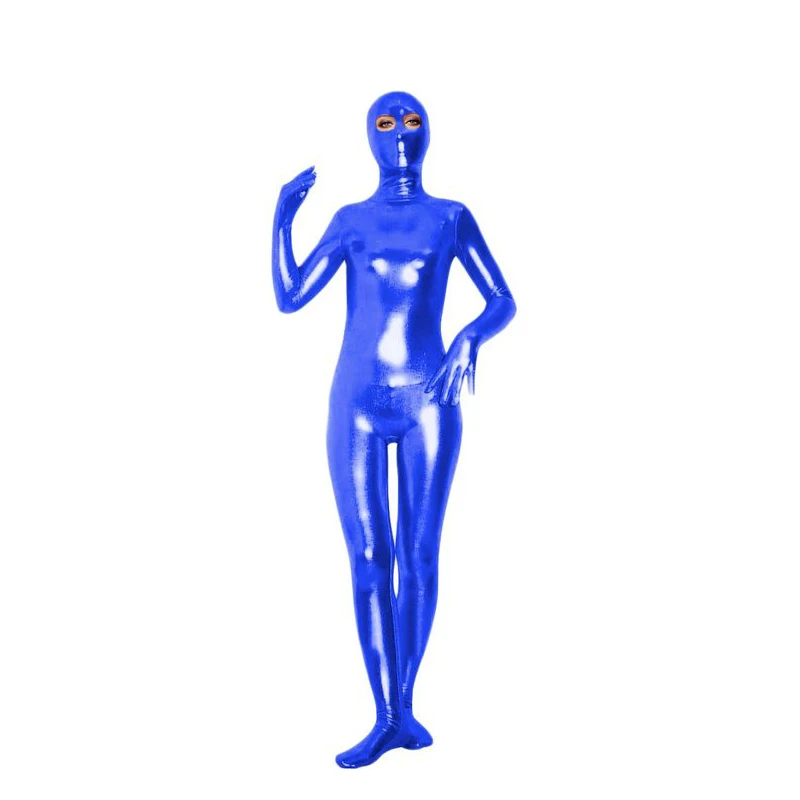 Мужской и Женский костюм Зентаи SPEERISE черный с Блестящими Металлическими глазами