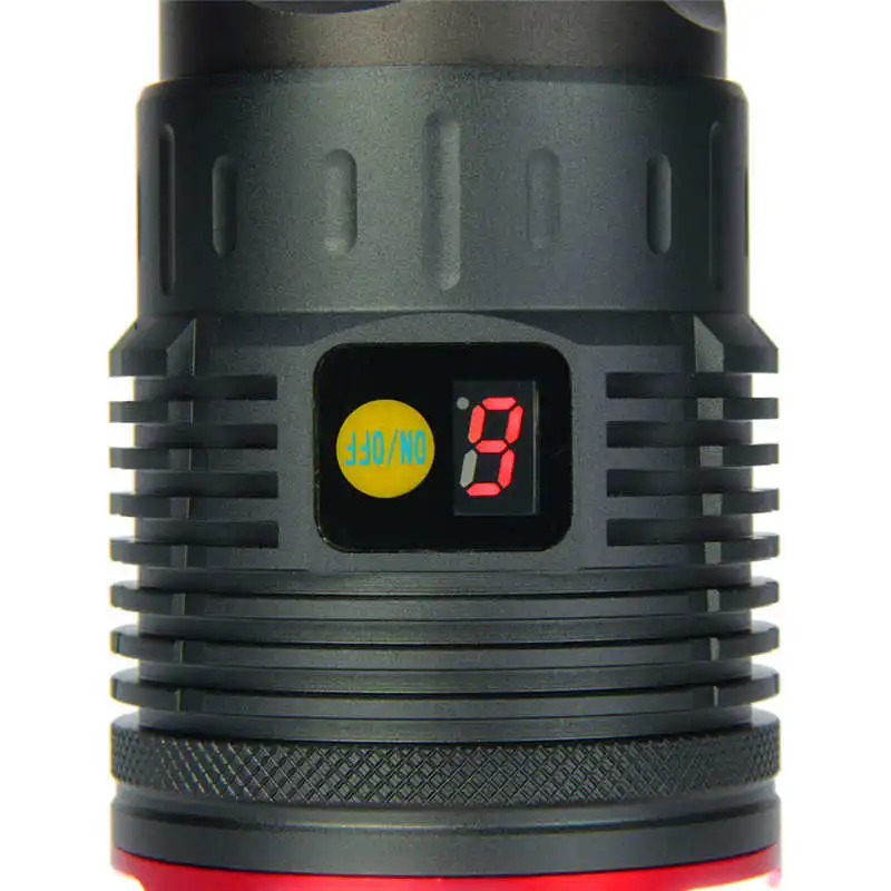 Supwildfire 50000LM 15 x XM-L T6 светодиодный перезаряжаемый мощный цифровой дисплей охотничий мощный светодиодный фонарик 18650 Аккумулятор#3S28