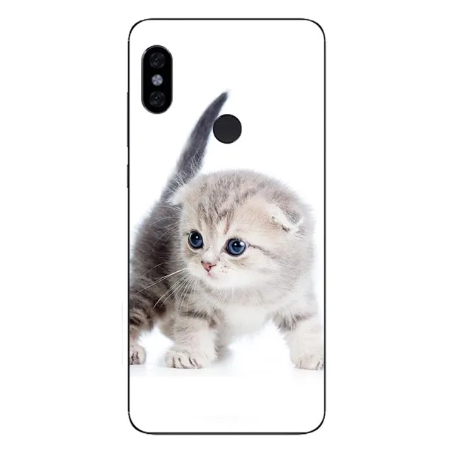 Phone Cover For Xiaomi Redmi 5 5A 6 6A Plus Pro S2 Soft TPU Silicone Note 4 4X 7 Cute animals painted Case | Мобильные телефоны и