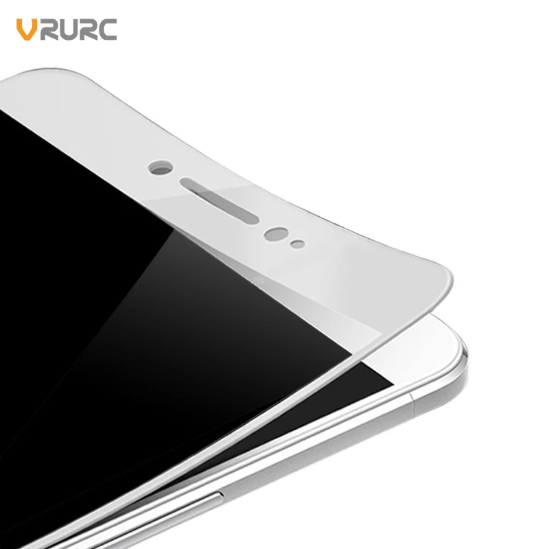 VRURC 3D Tempered Glass For Xiaomi Max 2 Screen Protector Full Cover Carbon Fiber Edge Protective Film Mi Guard | Мобильные телефоны