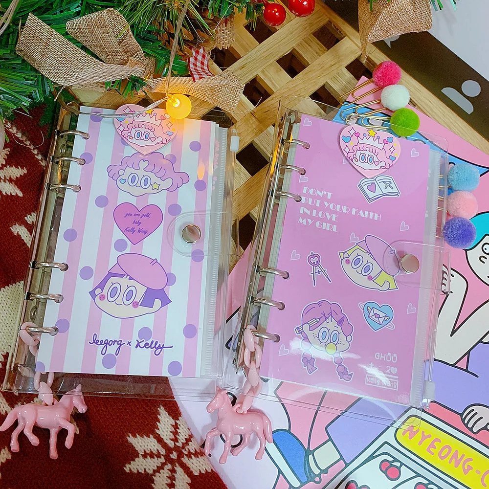 Дневник для девочек Kawaii дневник милый студентов с суперзвездами ежедневный