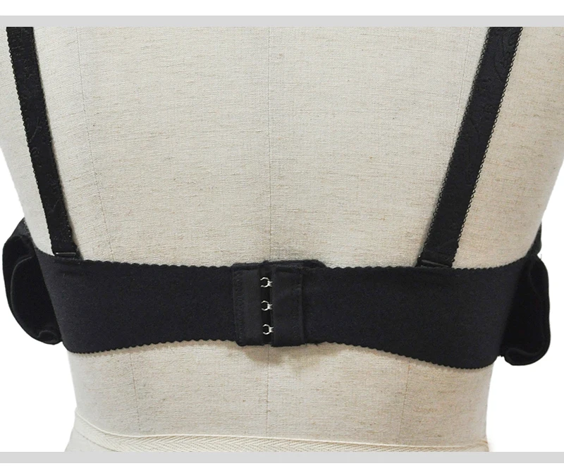 Black With White Skeleton Hands Pattern Punk Gothic Bras For Women Push Up Bra Sexy Bralette Top Brassiere Femme Nightclub Wear