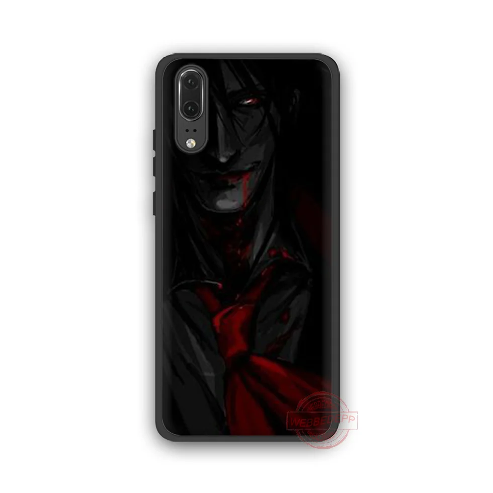 WEBBEDEPP аниме Hellsing Alucard вентилятор ТПУ чехол для телефона Huawei P10 P20 P30 Lite Pro Y6 Y7 prime 2018 Y9