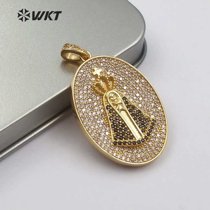 WT-MP105 WKT классическая овальная кубическая церия оксид корона кулон с портретом