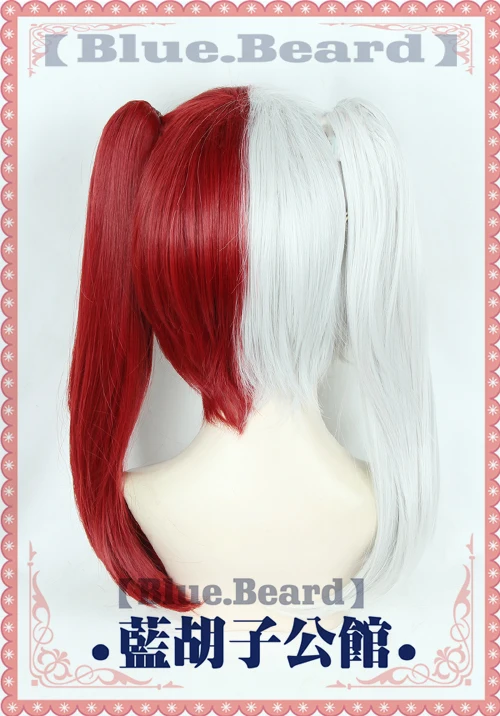 My Boku no Hero Academia Todoroki Shouto Cosplay costume wig +ponytail+wig cap | Тематическая одежда и униформа