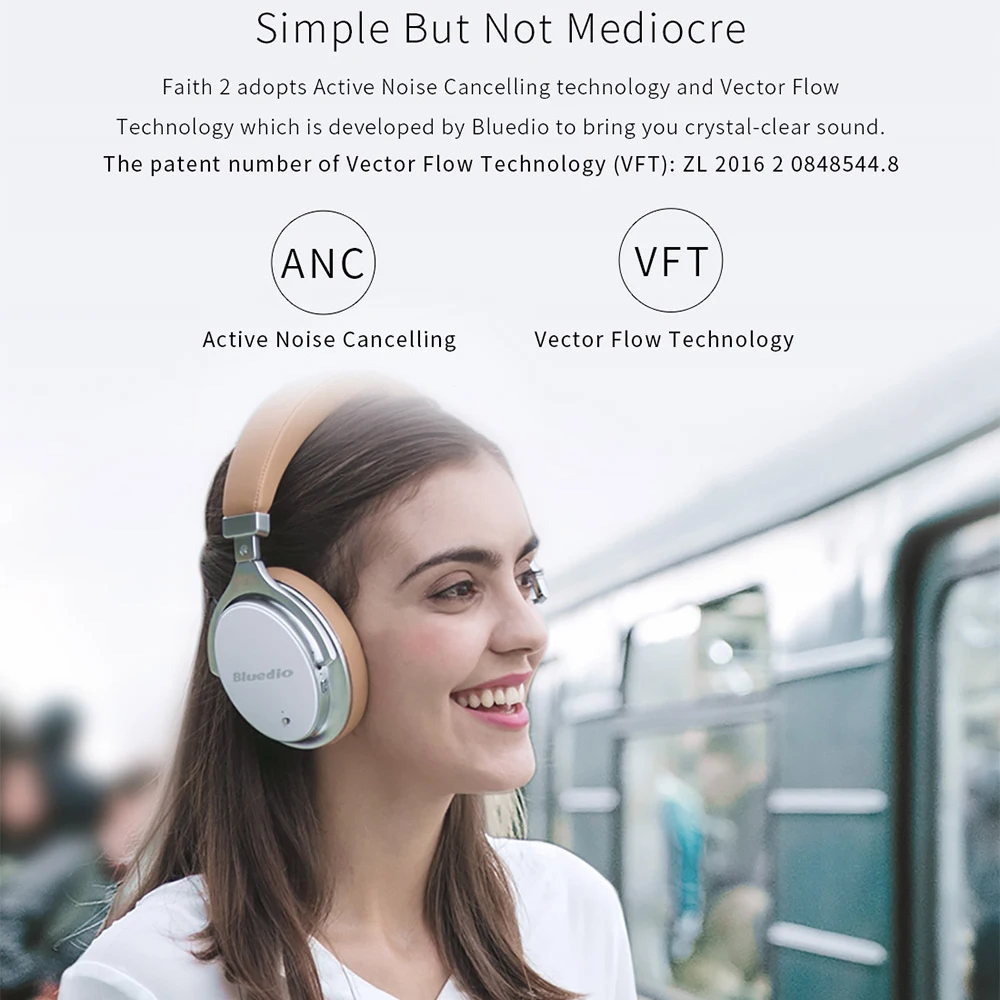 Bluedio F2 активное шумоподавление беспроводные Bluetooth наушники стерео Hi Fi музыка