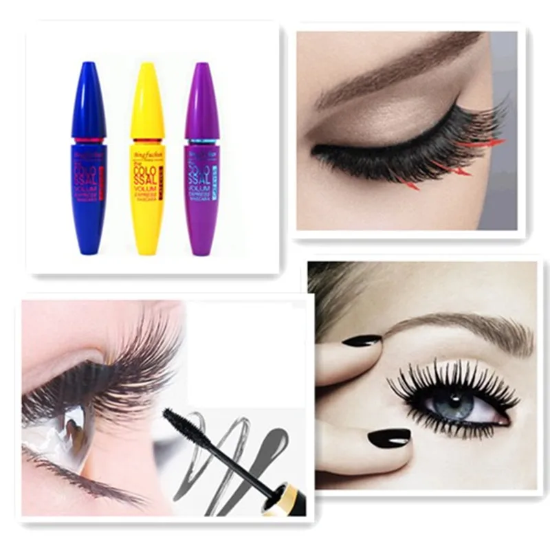 Тушь для ресниц брендовые Черные Накладные ресницы колоssal Экспресс объём макияж