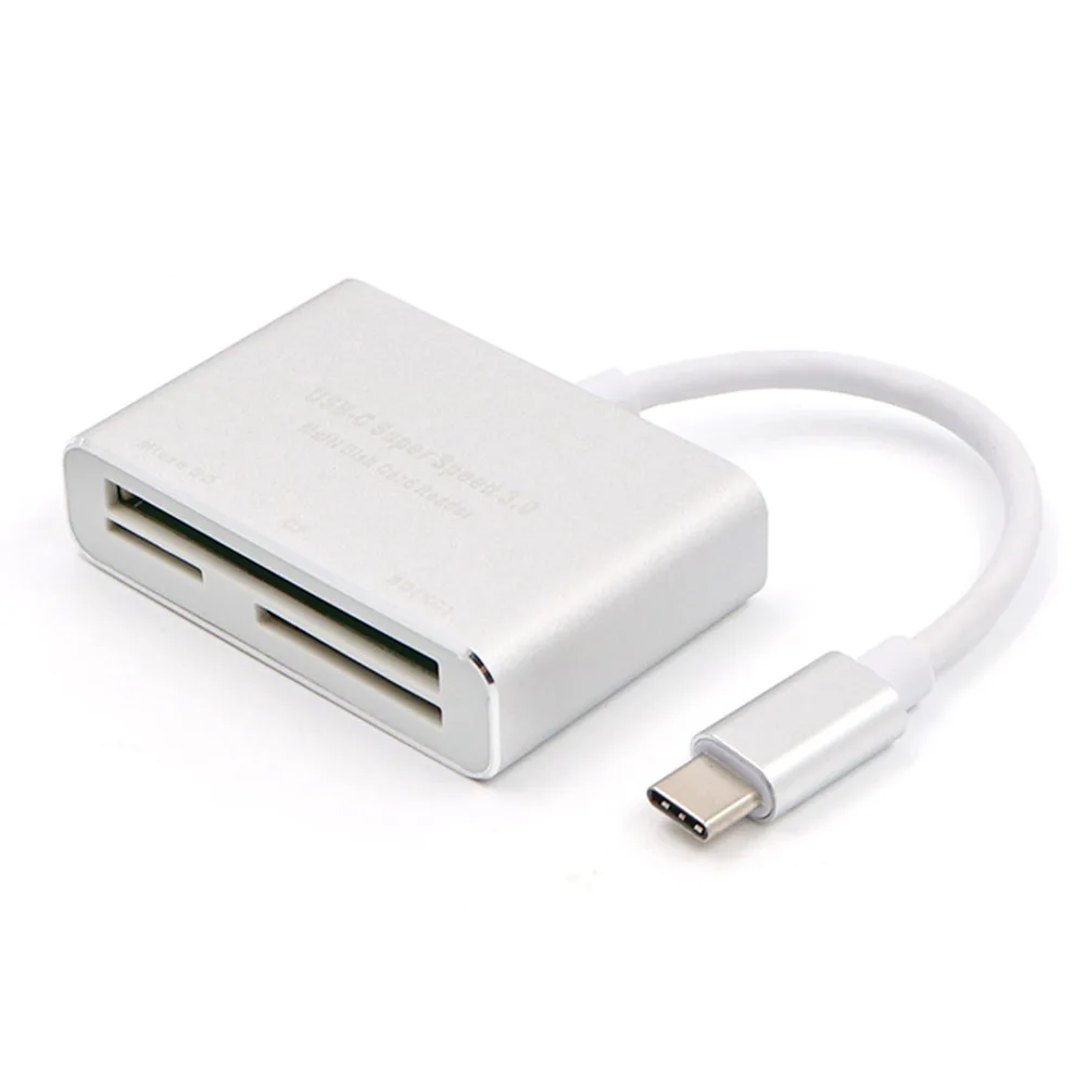 New USB-C to CF Card Reader 3 in 1 Type-C SD/TF Micro SD/CF for Macbook Accessories | Электроника