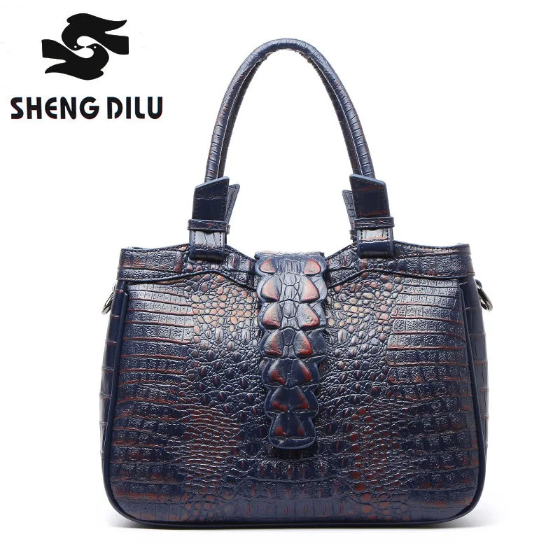 Shengdilu Натуральная кожа Сумка Женский Теплые сумки женщины плеча Large Crossbody