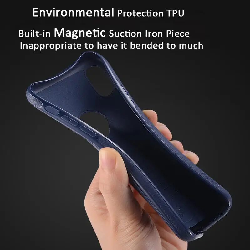 Кожаная Текстура ТПУ чехол для телефона iPhone X Case Роскошный ультра тонкий s Чехол 6s