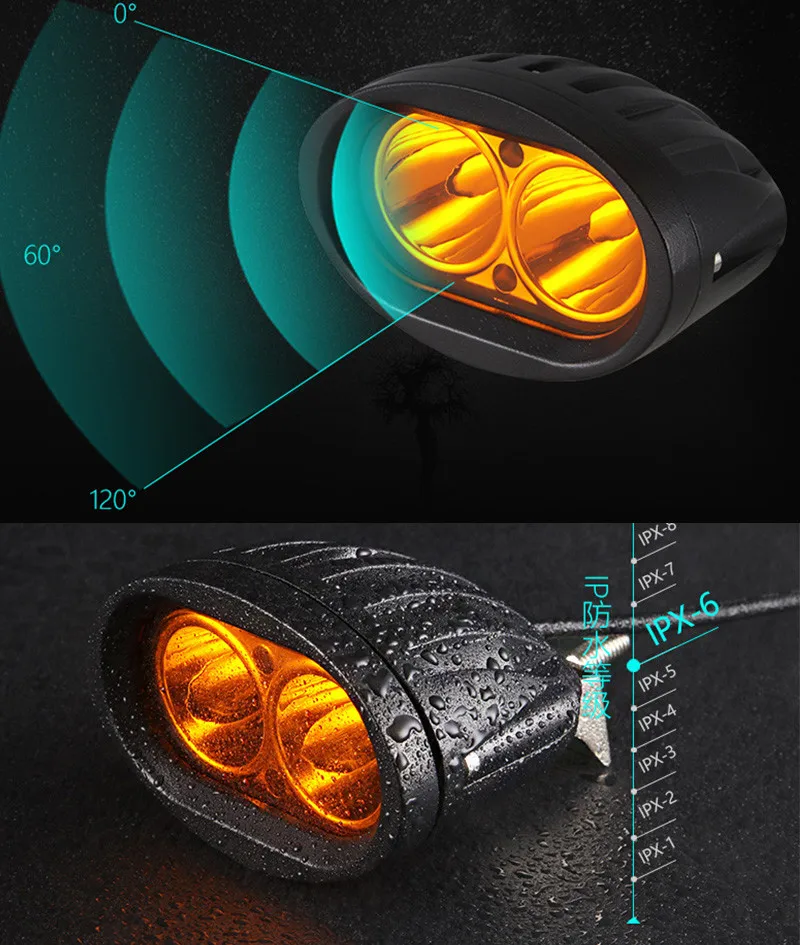 Передняя фара дальнего света для внедорожников 20 Вт