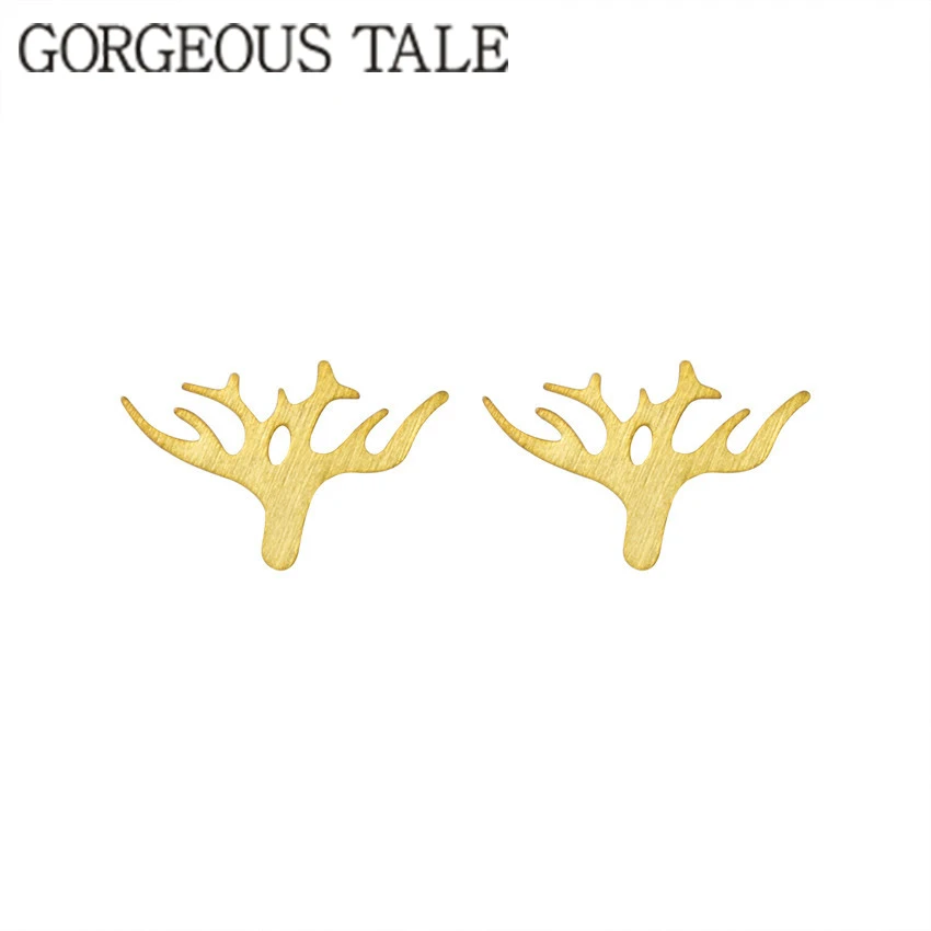 

GORGEOUS TALE Modern Simple Design Stainless Steel Stud Earrings for Women Gold Color Charm Earrings Bijoux BFF Pendientes 2019