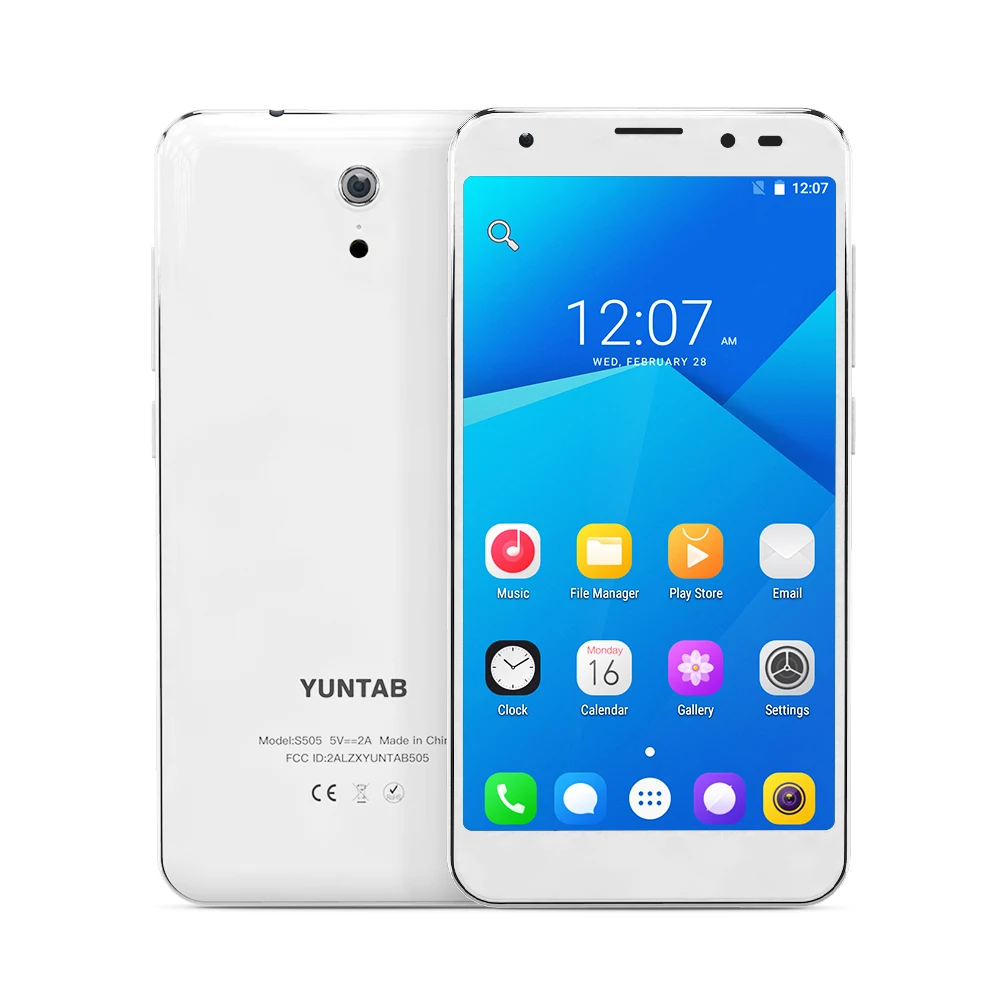 YUNTAB 5inch 4G Unlocked Smartphone S505 Android6.0 tablet Quad-core 2GB+32GB support Dual SIM Slots Camera 3000mAh battery | Компьютеры и