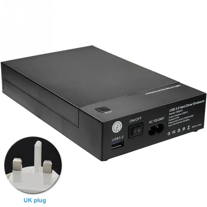 2 5 &quot3 5'' USB 3 0 SATA HDD Box жесткий диск внешний корпус черный корпус|Корпус жесткого