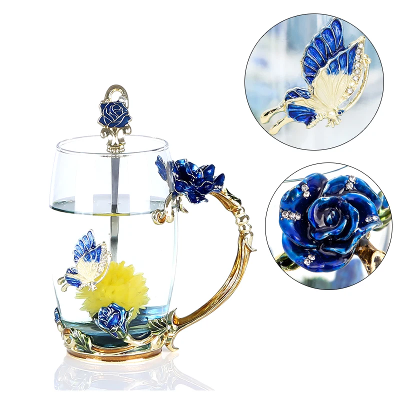 Стеклянная Кружка ONEICE с эмалью кружка для молока кофе офиса кружки завтрака