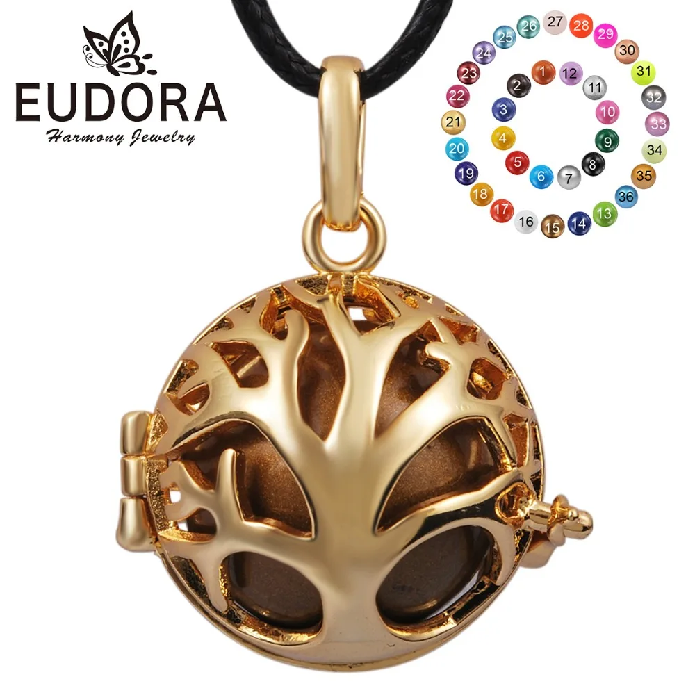Ожерелье Eudora для беременных и младенцев 20 мм золотой кулон с изображением