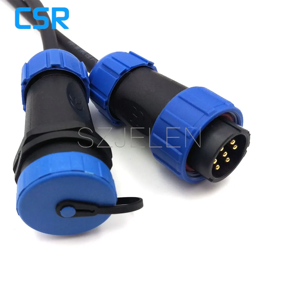 

SP2110/P7-S7, 7 pin Waterproof connector , Wire connectors, automotive connectors, Industrial Equipment Power Connectors 7 pin
