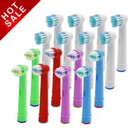 16pcs replacement kids children with adult toothbrush heads for oral b electric toothbrush fit advance pro healthtriumph3d