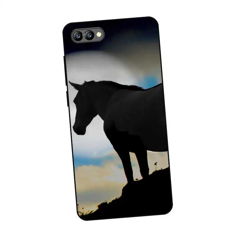 P095 Horses Art Black Silicone Case Cover For Huawei Honor 6A 6C 6X 7A 7C 7S 7X 8 Lite Pro |