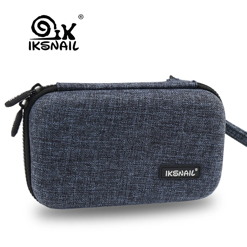 

IKSNAIL New External Storage Hard Case HDD Digital SSD Bag For Hard Drive Power Bank USB Cable Charger Power Bank Earphone Case