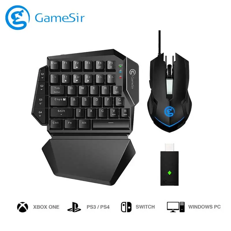 GameSir VX AimSwitch с клавиатурой и мышью комбинированный беспроводной геймпад Conventer поддержка PS4/PS3/Xbox One/переключатель для FPS игр