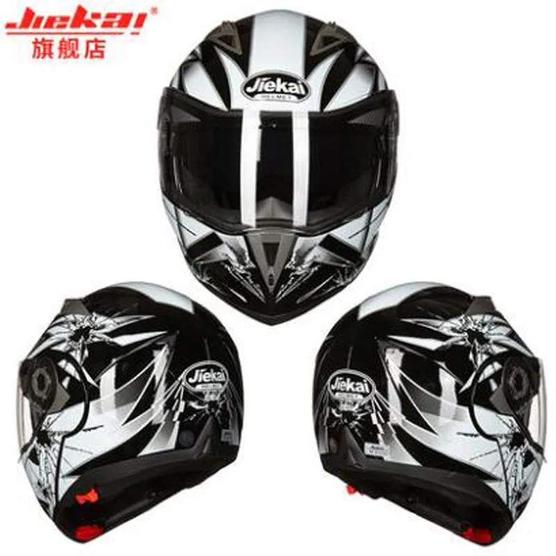 Мужской/женский мотоциклетный шлем JIEKAI с противотуманными линзами