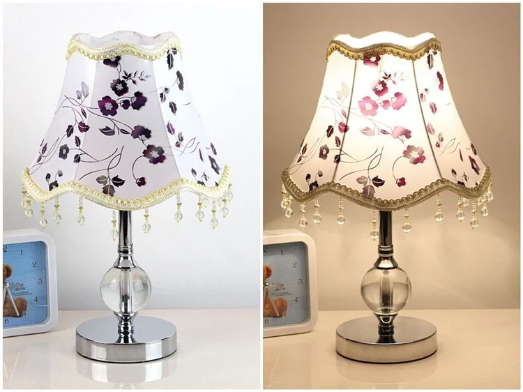 E27 Светодиодный светильник с регулируемой яркостью для спальни хрустальные