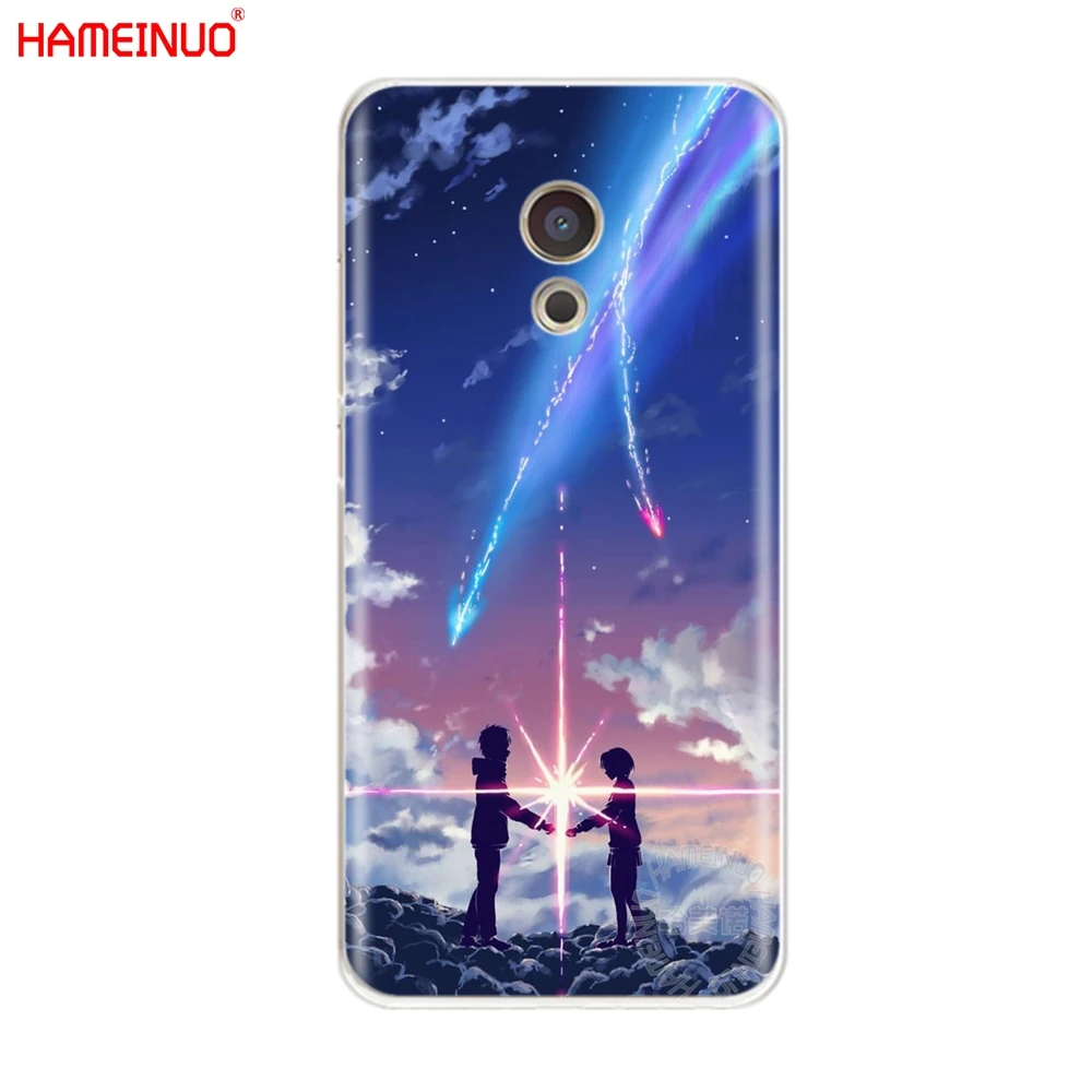 HAMEINUO ваше имя аниме крышка чехол для телефона для Meizu M6 M5 M5S M2 M3 M3S MX4 MX5 MX6 PRO 6 5 U10 U20 note plus