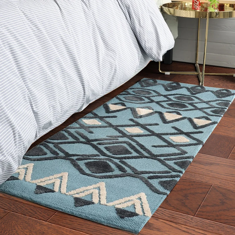

Northern Europe Floor Rug Anti-Slip Ground Mat Indoor Area Rug Soft Long Carpet For Bedroom Living Room Home Decor 60*150cm