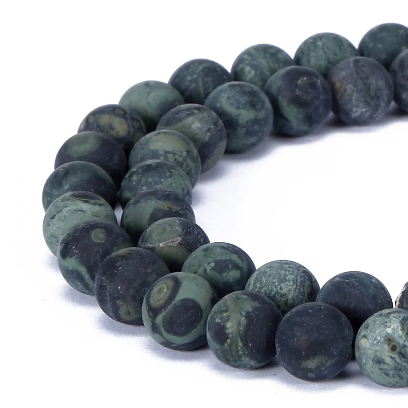 Green Rhyolite Черный матовый оникс Ляпис розовый КВАРЦЕВЫЙ и из натурального камня бусины для самостоятельного изготовления ювелирных изделий браслет 4 6 8 10 12 мм Прямая поставка - Цвет: Green Rhyolite