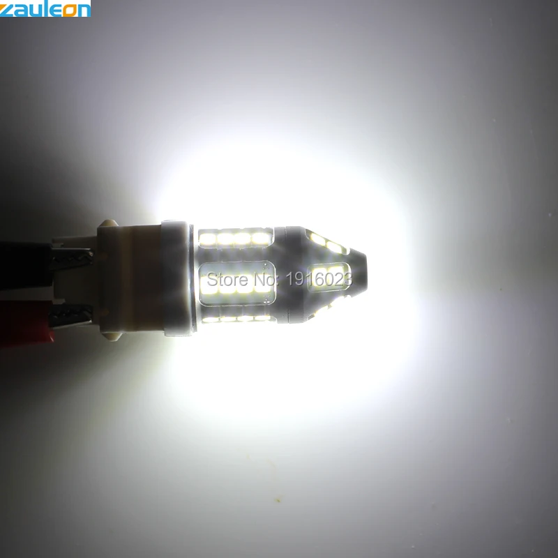 Zauleon 2 шт. T25 3156 3157 P27/7 Вт белый светодиодный авто лампа с 30SMD 2835 чипами для замены