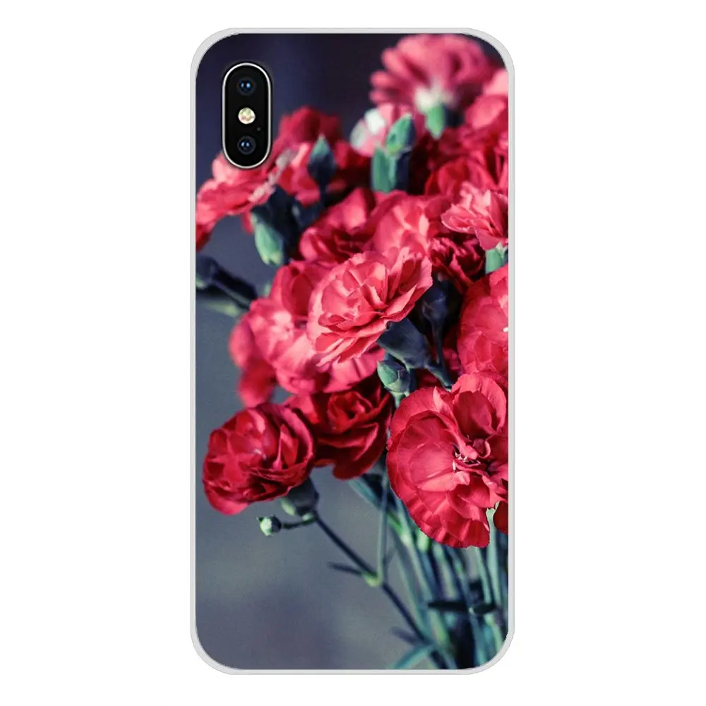 Красные цветные весенние Аксессуары для девочек чехлы Samsung A10 A30 A40 A50 A60 A70 Galaxy S2 Note 2