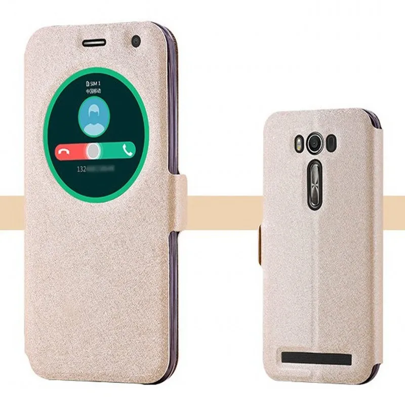 Для Asus Zenfone 2 Laser ZE500KL чехол бесплатно флип окна Z00ED подставка держатель внутренняя