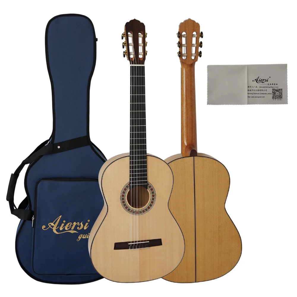 Aiersi бренд все твердые испанский Cypress Flamenco Гитара s 100% ручная работа винтажная