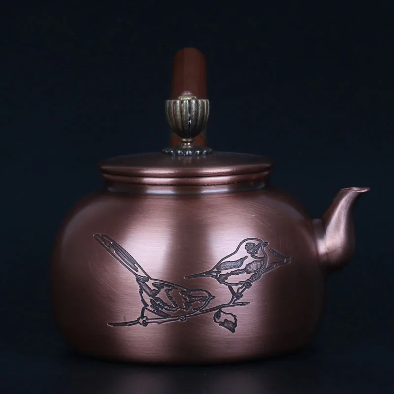 Чайник ручной работы из чистой меди с боковой ручкой 500 мл|pot water|pot setpot side handle |