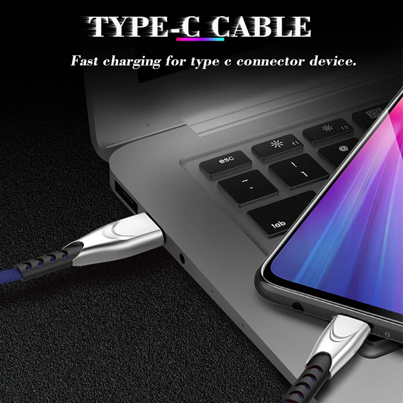 Suntaiho Тип usb C кабель для Xiaomi mi9 USB c-кабель samsung S10 провод быстрого заряда USB-C