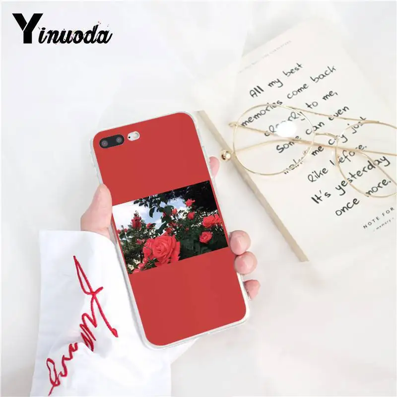 Yinuoda красивый чехол для телефона с принтом в виде цветов iPhone 8 7 6 6S Plus 5 5S SE XR X XS MAX 10 11