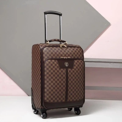 24 inch Letrend, новая мода, роскошная мужская и женская сумка на колесиках 20 дюймов, деловая сумка на колесиках из искусственной кожи, багажная коробка, чемоданы, дорожная сумка - Цвет: 24 inch