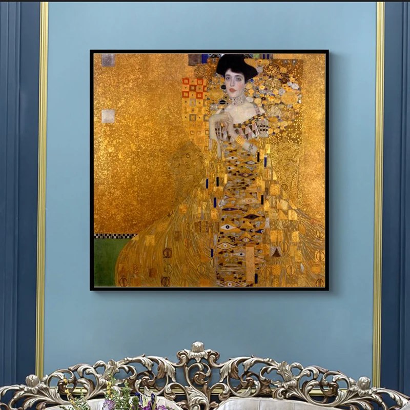 Классические известные постеры Gustav Klimt с рисунком декоративная картина на холсте