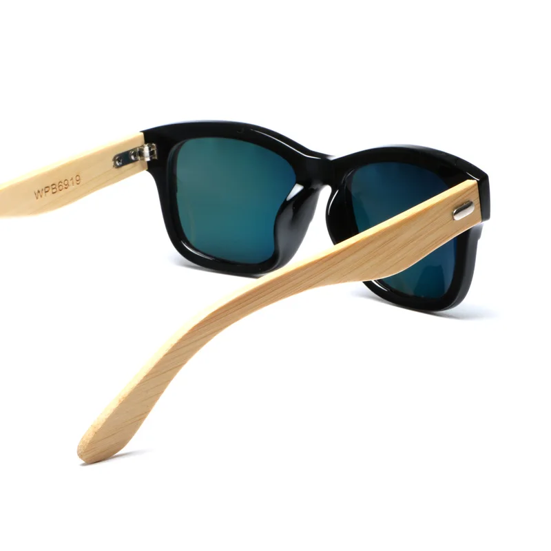 Женские Классические бамбуковые солнцезащитные очки Ablibi красные деревянные