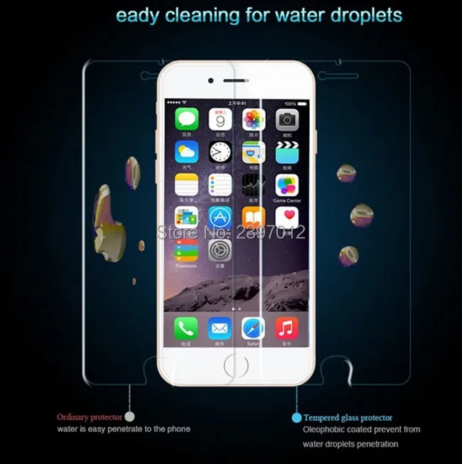 SZAICHGSI 9H 0 26 мм закаленное стекло для защиты экрана apple iphone 6/6s plus с розничной