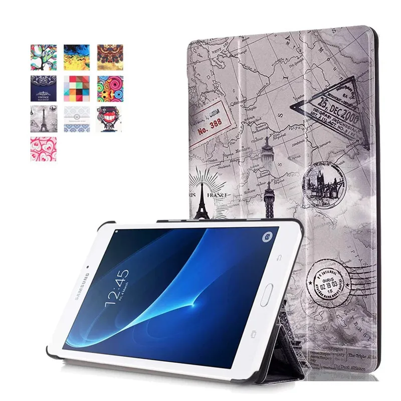 Для Samsung Galaxy Tab A 7 0 T280 T285 22016 чехол с 3D рисунком из искусственной кожи кошелек Флип a6