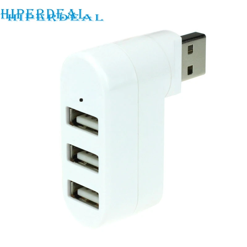 Адаптер-Сплиттер Ecosin2 Mosunx с 3 портами USB 2 0 мини-адаптер поворотом для ПК ноутбука WH
