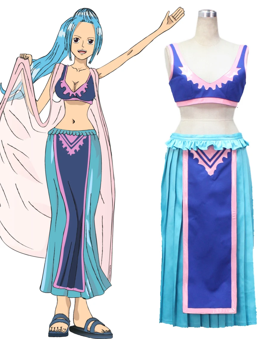 

Can be tailored Anime ONE PIECE Cosplay Man Woman Halloween Cos Nefeltari Vivi Cosplay Costume