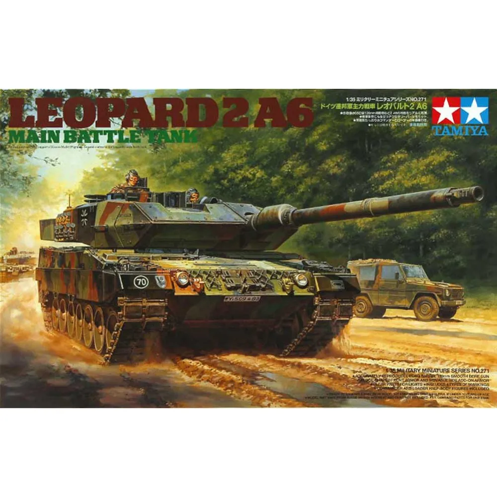 Фото Tamiya 35271 1/35 Leopard 2 A6 главный боевой танк сборка AFV модель строительные наборы oh rc