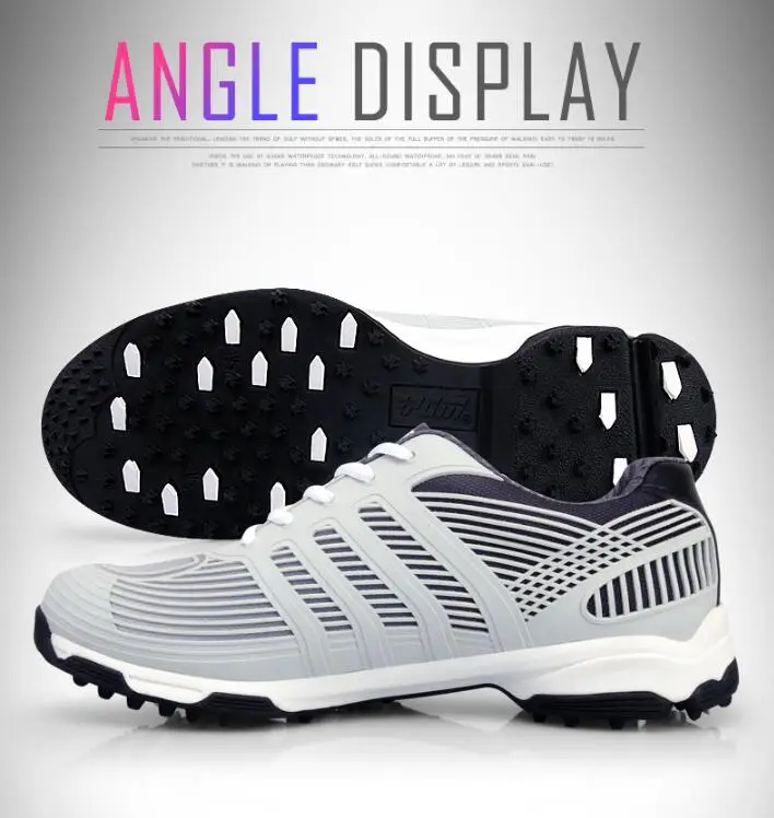 PGM golf shoes men waterproof anti-skid patent sneakers | Спорт и развлечения